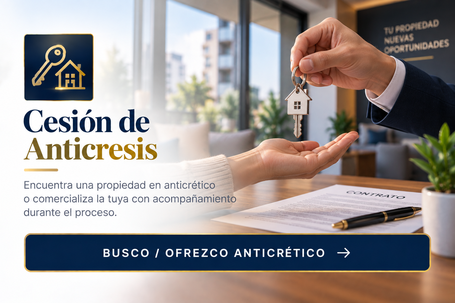 Cesión de Anticresis — Busco u ofrezco anticrético